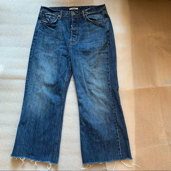 GRLFRND Carla wide leg cropped jeans size 30 - Picture 10 of 16